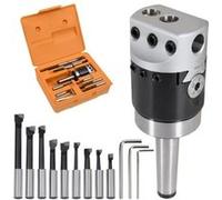 vidaXL Jeu de 15 outils de perçage 50 mm Tête de perçage MT2-F1-12