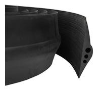 vidaXL Joint de sol de garage Noir 74 x 20 mm 12 m Caoutchouc EPDM