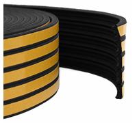 vidaXL Joint d'étanchéité adhésif pour fenêtres, noir, 15 x 8 mm, 50 mètres