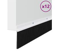 vidaXL Joints de brosse de porte à emboîter 12 pcs blanc 100 cm