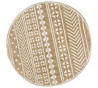 vidaXL Jute avec imprimé blanc - 120 cm
