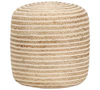 VIDAXL Jute Pouf - Beige