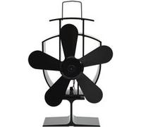 vidaXL Kachelventilator met 5 vinnen zwart51238 Noir G