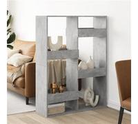 vidaXL Kamerscherm 100x33x135 cm bewerkt hout betongrijs3309558 Gris G