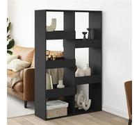 vidaXL Cloison de séparation noir 100x33x155,5 cm bois d'ingénierie