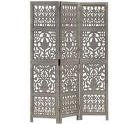 vidaXL 3 panneaux Gris 120x165 cm Bois manguier