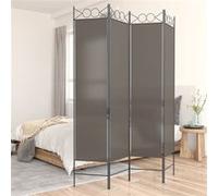 vidaXL Cloison de séparation 4 panneaux Anthracite 160x200 cm Tissu