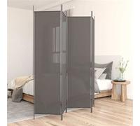 vidaXL Cloison de séparation 4 panneaux 350200 G 200x220 cm tissu anthracite