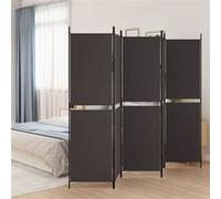 vidaXL Kamerscherm met 5 panelen 250x180 cm stof bruin350219 Marron G