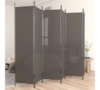 vidaXL Paravent 6 panneaux pliable en tissu Anthracite 300x220 cm