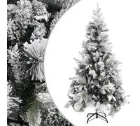 vidaXL Sapin de Noël 225 cm - Flocons de neige