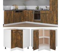 vidaXL Keukenkastje 75,5x75,5x81,5 cm bewerkt hout gerookt eikenkleur815582 Marron G