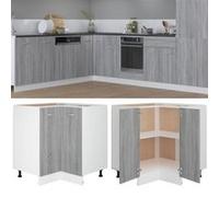 vidaXL Keukenkastje 75,5x75,5x81,5 cm bewerkt hout grijs sonoma eiken815583 Gris G