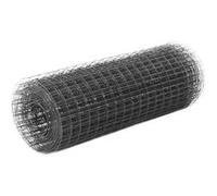 vidaXL Grillage Acier PVC 25x0,5 m - Gris