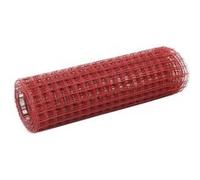 vidaXL Grillage en PVC - 25x0,5 m - Rouge