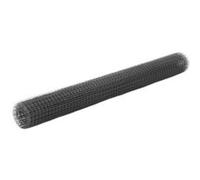 vidaXL Grillage en acier Clôture jardin – Revêtement PVC 25 x 1,5 m Carré Gris