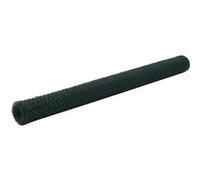 vidaXL Grillage en acier 25 x 1,5 m Hexagonal Ép. 0,7 mm Revêtement PVC Vert Clôture de jardin