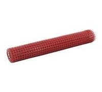 vidaXL Grillage Acier avec revêtement en PVC 25x1 m Rouge