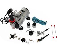 vidaXL Kit complet Airbrush professionnel avec 2 pistolets