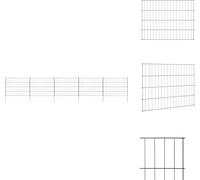 vidaXL Kit de clôture de jardin 115x79 cm vert - panneaux de clôture