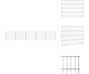 vidaXL Kit de clôture de jardin 115x79 cm vert - panneaux de clôture
