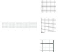 vidaXL Kit de clôture de jardin 77,5x64 cm vert - panneaux de clôture