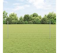 Vidaxl Kit De Clôture De Jardin Set De 2 Acier Galvanisé 10 X 1 M