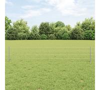 vidaXL Kit de clôture jardin Set de 2 Acier galvanisé 25 x 0,4 m Durable