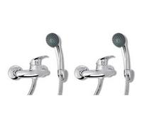 vidaXL Kit de douche 2 pcs Gris G