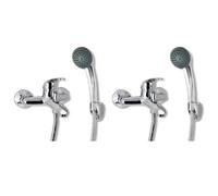 vidaXL Kit de Douche - Chromé