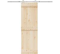 vidaXL Kit de ferrures pour porte coulissante 183 cm acier inoxydable argenté