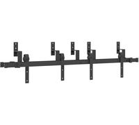 vidaXL Kit de ferrures pour portes coulissantes 152,5 cm Acier noir