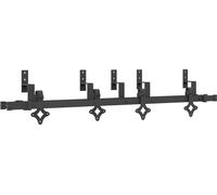 vidaXL Kit de ferrures pour portes coulissantes 152,5 cm Acier noir