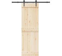 vidaXL Kit de ferrures pour portes coulissantes 152,5 cm Acier noir