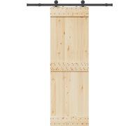 vidaXL Kit de ferrures pour portes coulissantes 152,5 cm Acier noir