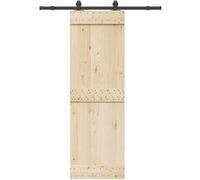 vidaXL Kit de quincaillerie de porte coulissante 152,5 cm acier noir, quincaillerie de porte coulissante, galet de porte 4009718 Noir