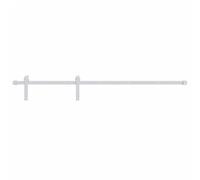 vidaXL Kit de quincaillerie de porte coulissante 183 cm Acier Blanc