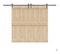vidaXL Kit de ferrures pour portes coulissantes 305 cm acier noir