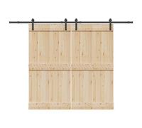 vidaXL Kit de quincaillerie de porte coulissante 427 cm acier noir