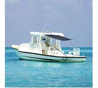 vidaXL Kit d'extension d'ombrage T-Top bleu marine 174x205x(115-194)cm, extension d'ombrage t-top, kit d'ombre de bateau, 3217202
