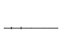 vidaXL Kit mini de porte coulissante de grange Acier au carbone 183 cm