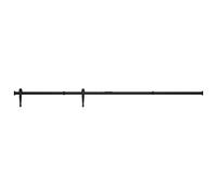 vidaXL Kit mini de porte d'armoire coulissante Acier au carbone 183 cm, kit de matériel de porte coulissante, rail de porte coulissante, rouleau de porte coulissante