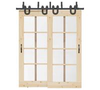 VIDAXL Kit Quincaillerie Porte Coulissante - 183 cm