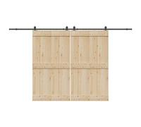 vidaXL Kit quincaillerie porte coulissante acier 366 cm