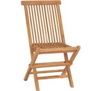 vidaXL Klappbare Gartenstühle 4 Stk. Massivholz Teck