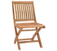 vidaXL Klappbare Gartenstühle 4 Stk. Massivholz Teck