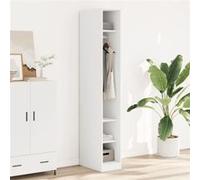 vidaXL Kledingkast 30x50x200 cm bewerkt hout wit3307684 Blanc G