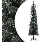vidaXL Kunstkerstboom met standaard smal 180 cm PVC groen345185 Vert G