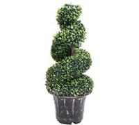 vidaxl Plante de buis artificiel en spirale avec pot Vert 89 cm