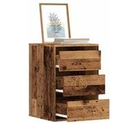 vidaXL Commode d'angle Vieux bois 40x41x58 cm Bois d'ingénierie Marron